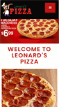 Mobile Screenshot of leonardspizza.com